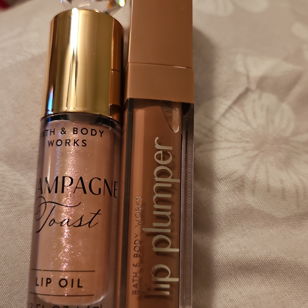 Bath & Body Works Champagne Toast Lip Oil & Plumper Duo